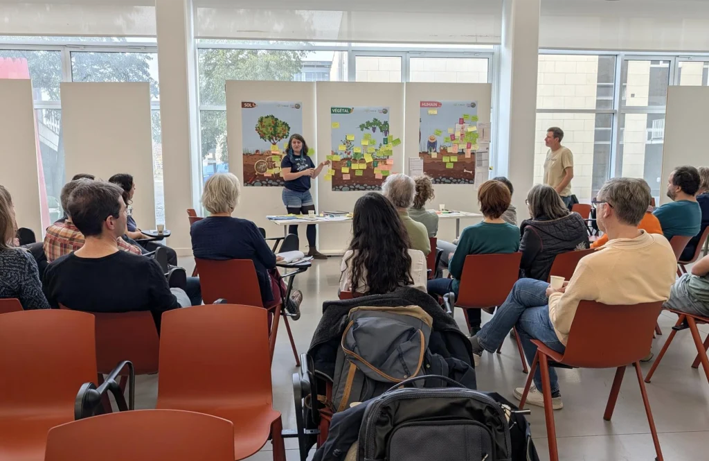 Réunion, présentation avec des participants